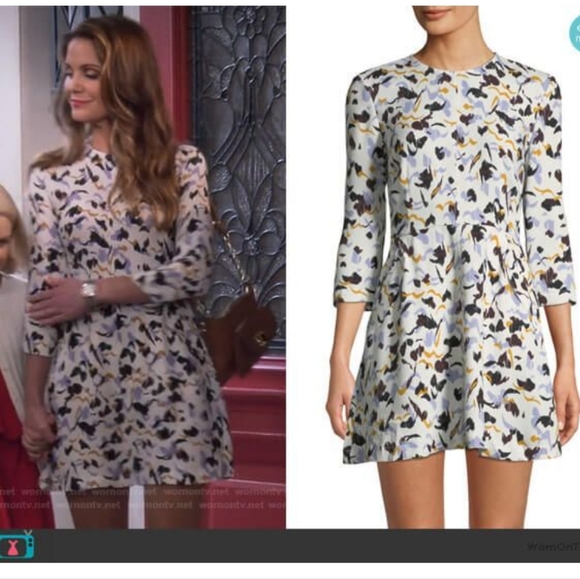 ⭕️ PRICE FIRM A.L.C. 3/4 Sleeve Terry 100% Silk Dress Size 8 - Picture 10 of 10